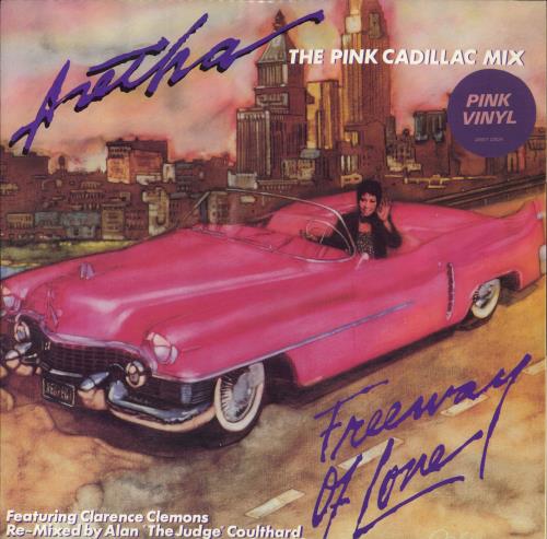 Aretha Franklin Freeway Of Love - Pink Vinyl 12" vinyl single (12 inch record / Maxi-single) UK ARE12FR96064