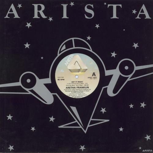 Aretha Franklin Get It Right 12" vinyl single (12 inch record / Maxi-single) UK ARE12GE802005