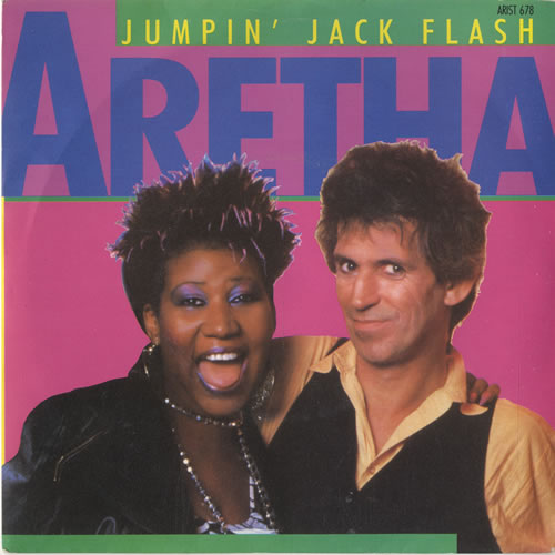 Aretha Franklin Jumpin' Jack Flash 7" vinyl single (7 inch record / 45) UK ARE07JU193787