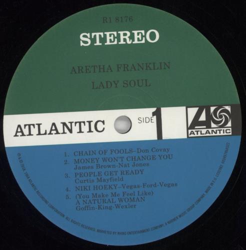 Aretha Franklin Lady Soul - 180gm vinyl LP album (LP record) UK ARELPLA851359