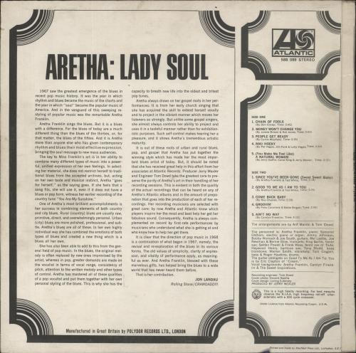 Aretha Franklin Lady Soul - Plum & Red vinyl LP album (LP record) UK ARELPLA544265