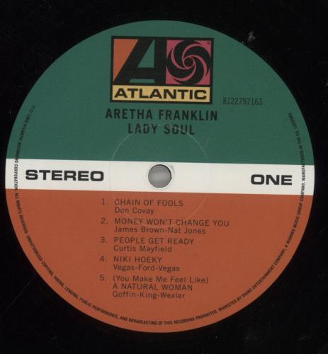 Aretha Franklin Lady Soul vinyl LP album (LP record) UK ARELPLA858744