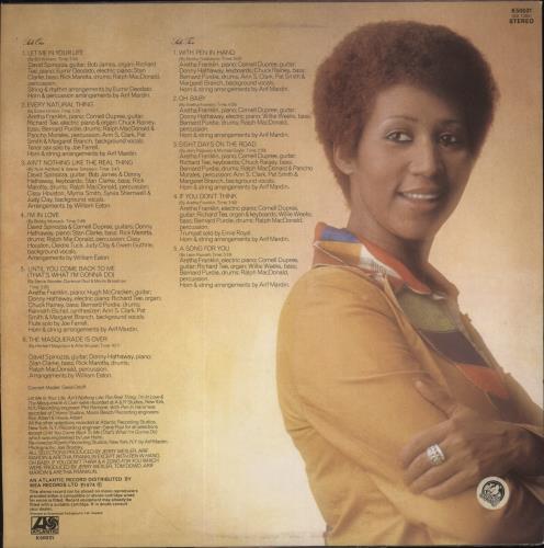 Aretha Franklin Let Me In Your Life vinyl LP album (LP record) UK ARELPLE597175