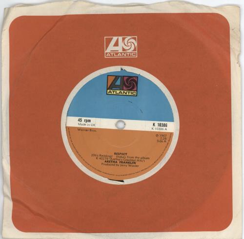Aretha Franklin Respect 7" vinyl single (7 inch record / 45) UK ARE07RE776243