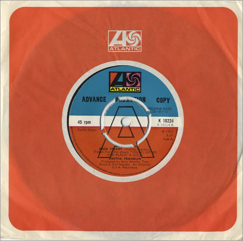 Aretha Franklin Rock Steady 7" vinyl single (7 inch record / 45) UK ARE07RO519892