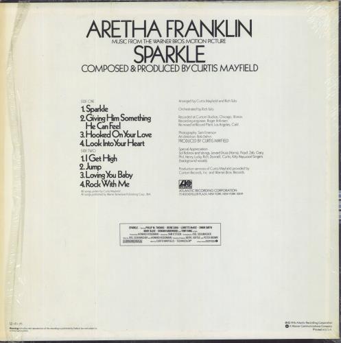 Aretha Franklin Sparkle vinyl LP album (LP record) US ARELPSP801185
