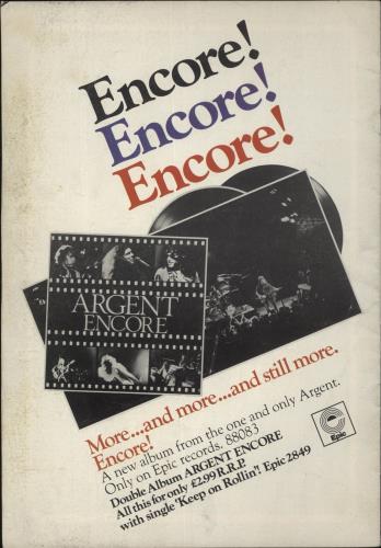 Argent Souvenir Programme tour programme UK RGETRSO648720