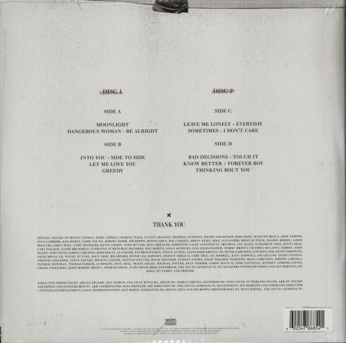 Ariana Grande Dangerous Woman: Urban Outfitters Edition - Sealed 2-LP vinyl record set (Double LP Album) UK F6J2LDA752285