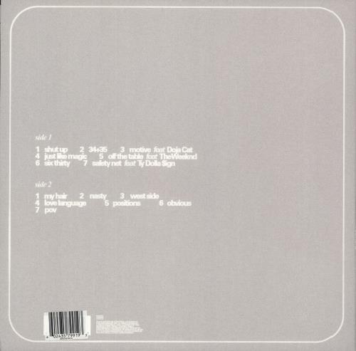 Ariana Grande Positions - Glow In The Dark Vinyl vinyl LP album (LP record) UK F6JLPPO870833