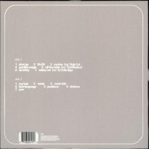 Ariana Grande Positions - Green Vinyl vinyl LP album (LP record) UK F6JLPPO865253