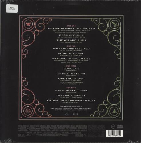 Ariana Grande Wicked: The Soundtrack - RSD - Green & Pink Glitter - Sealed 2-LP vinyl record set (Double LP Album) UK F6J2LWI874624