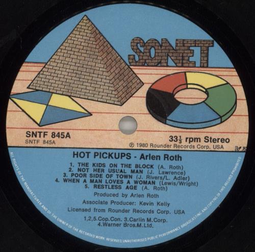 Arlen Roth Hot Pickups vinyl LP album (LP record) UK AR6LPHO329121