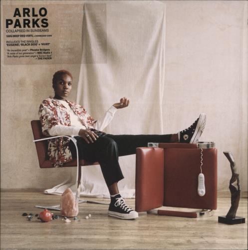 Arlo Parks Collapsed In Sunbeams - 180 Gram Red Vinyl - Autographed Print vinyl LP album (LP record) UK 2WMLPCO881214