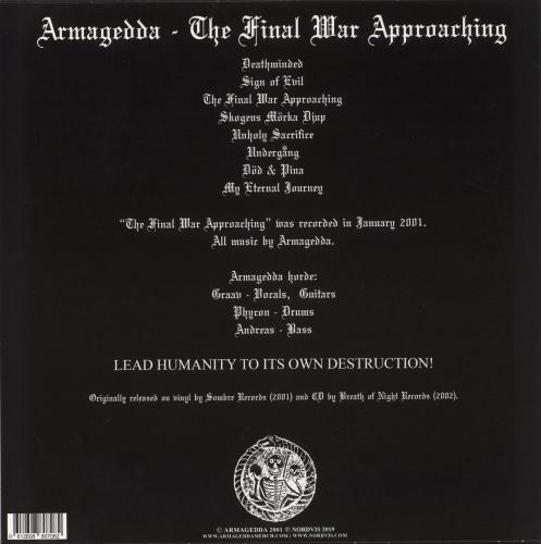 Armagedda The Final War Approaching vinyl LP album (LP record) Swedish 9VMLPTH868532