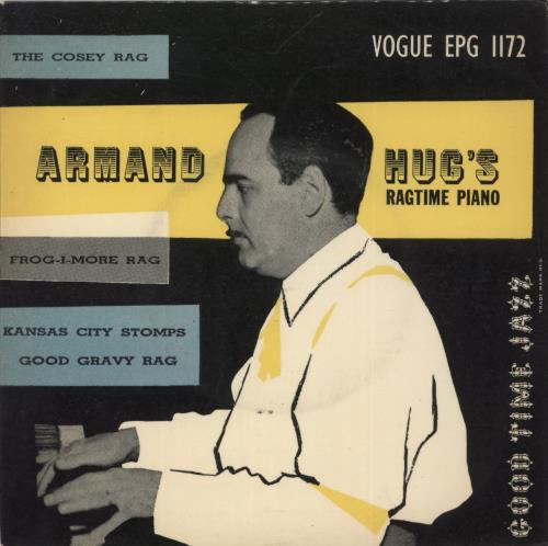 Armand Hug Armand Hug's Ragtime Piano 7" vinyl single (7 inch record / 45) UK 64W07AR887821