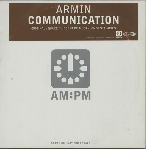 Armin Van Buuren Communication 12" vinyl single (12 inch record / Maxi-single) UK F0M12CO607106