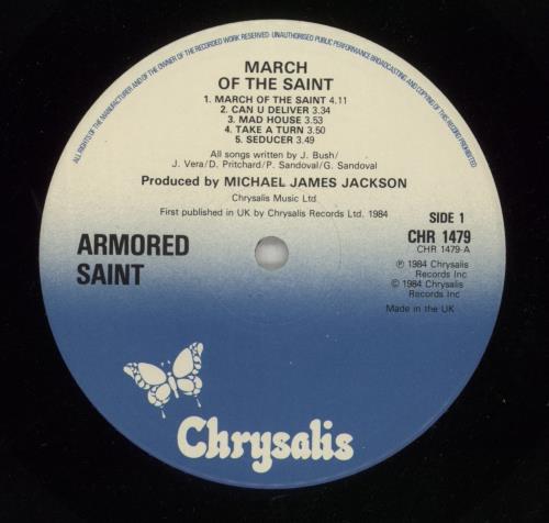 Armored Saint March Of The Saint vinyl LP album (LP record) UK AA6LPMA439256