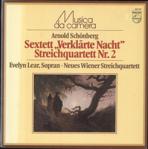 Arnold Schoenberg Sextett "Verklrte Nacht" Op. 4 / String Quartet No. 2 Op. 10 vinyl LP album (LP record) Dutch S4VLPSE736628