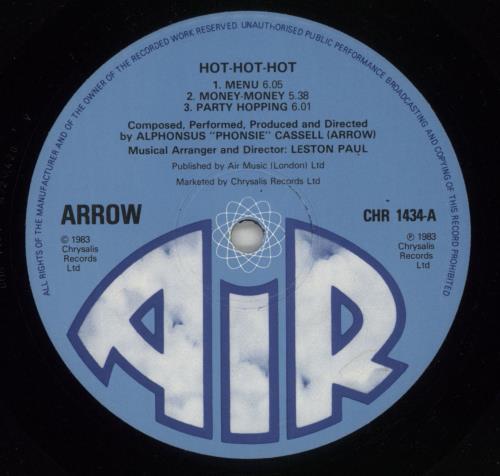 Arrow Hot Hot Hot vinyl LP album (LP record) UK AW-LPHO794854