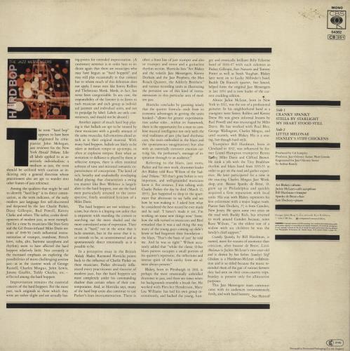 Art Blakey & The Jazz Messengers Hard Bop vinyl LP album (LP record) UK AB4LPHA469358