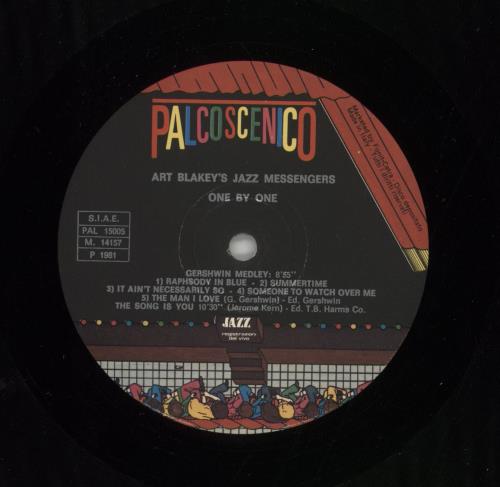 Art Blakey & The Jazz Messengers One By One - Open Shrink vinyl LP album (LP record) Italian AB4LPON863777
