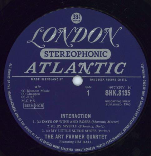Art Farmer Interaction vinyl LP album (LP record) UK AFMLPIN443338