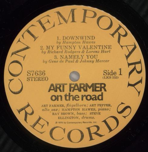 Art Farmer On The Road vinyl LP album (LP record) US AFMLPON532161