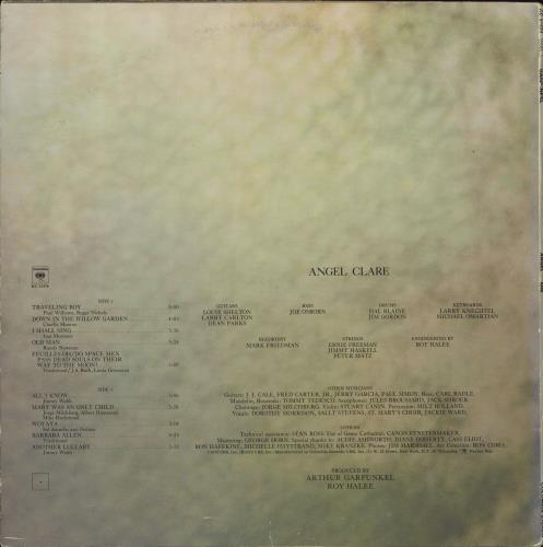 Art Garfunkel Angel Clare vinyl LP album (LP record) US ARTLPAN774976