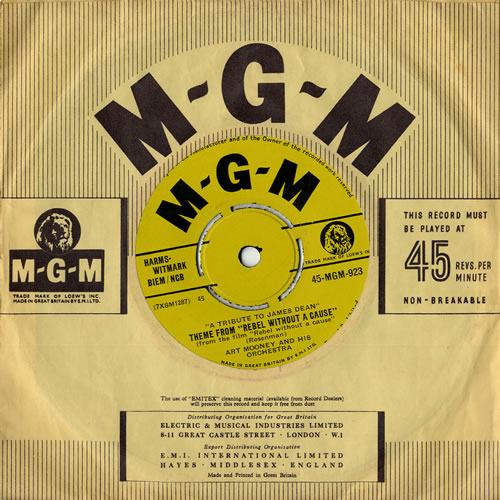 Art Mooney Theme From 'Rebel Without A Cause' 7" vinyl single (7 inch record / 45) UK MQN07TH552889