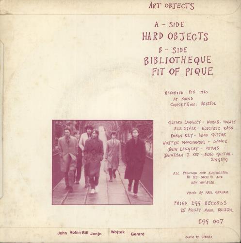 Art Objects Objects 7" vinyl single (7 inch record / 45) UK IVU07OB871177