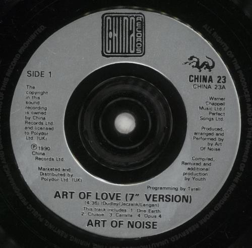 Art Of Noise Art Of Love 7" vinyl single (7 inch record / 45) UK AON07AR170026