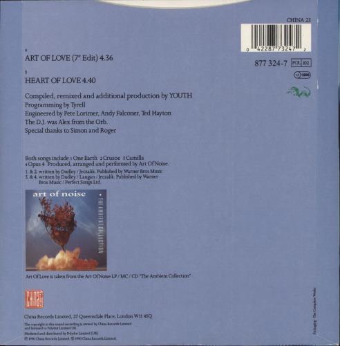 Art Of Noise Art Of Love 7" vinyl single (7 inch record / 45) UK AON07AR170026