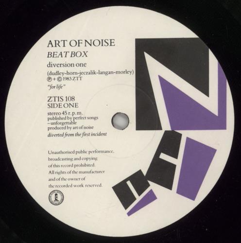 Art Of Noise Beatbox - P/s 12" vinyl single (12 inch record / Maxi-single) UK AON12BE08244
