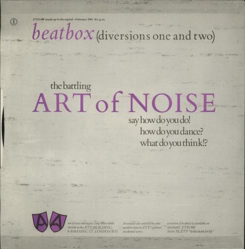 Art Of Noise Beatbox - P/s 12" vinyl single (12 inch record / Maxi-single) UK AON12BE08244