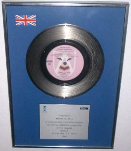 Art Of Noise Close To The Edit award disc UK AONAWCL148290