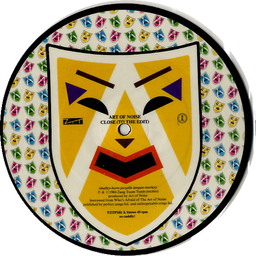 Art Of Noise Close To The Edit 7" vinyl picture disc (7 inch picture disc single) UK AON7PCL36940