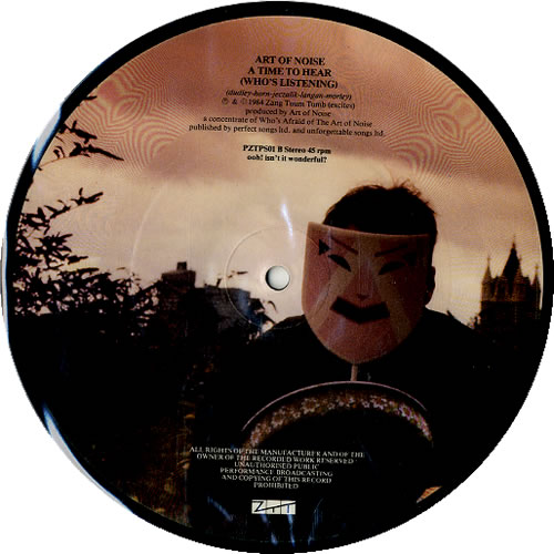 Art Of Noise Close To The Edit 7" vinyl picture disc (7 inch picture disc single) UK AON7PCL36940