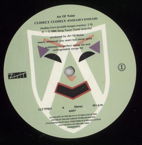 Art Of Noise Close Up 12" vinyl single (12 inch record / Maxi-single) UK AON12CL206128