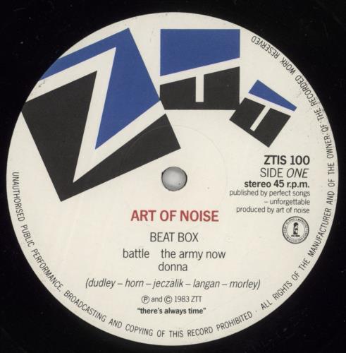 Art Of Noise Into Battle 12" vinyl single (12 inch record / Maxi-single) UK AON12IN08245