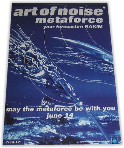 Art Of Noise Metaforce poster UK AONPOME389805