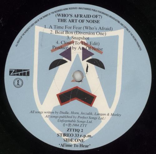Art Of Noise Who's Afraid Of The Art Of Noise - EX vinyl LP album (LP record) UK AONLPWH574749