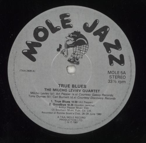 Art Pepper & Milcho Leviev True Blues - EX vinyl LP album (LP record) UK T3FLPTR532745