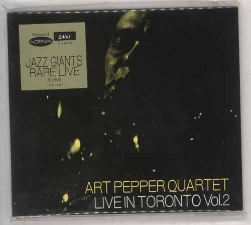 Art Pepper Live In Toronto Vol.2 CD album (CDLP) Japanese A/PCDLI738755