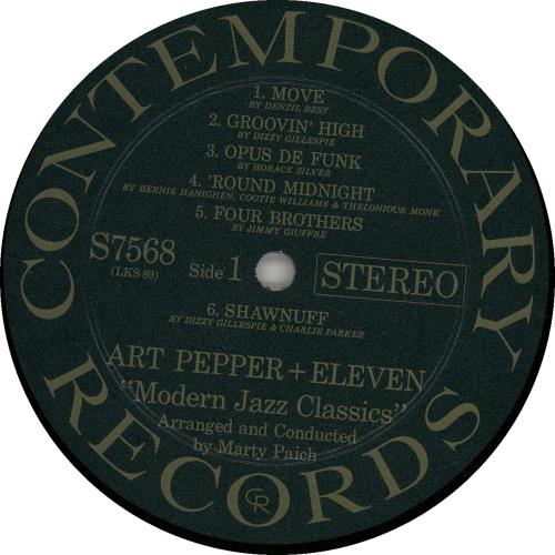 Art Pepper Modern Jazz Classics - 1st vinyl LP album (LP record) US A/PLPMO651272