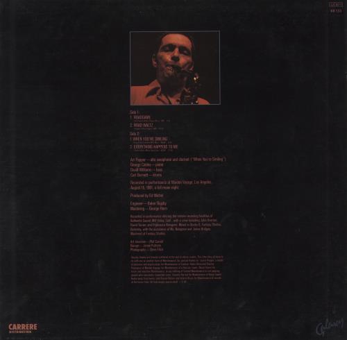 Art Pepper Roadgame vinyl LP album (LP record) French A/PLPRO813320
