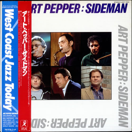 Art Pepper Sideman + Obi vinyl LP album (LP record) Japanese A/PLPSI508891
