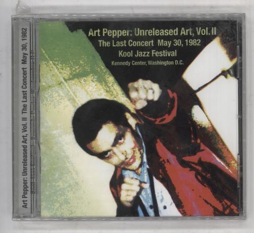 Art Pepper Unreleased Art, Vol. II CD album (CDLP) US A/PCDUN739089