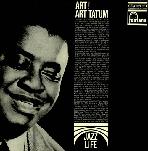 Art Tatum Art! vinyl LP album (LP record) UK AT4LPAAR468589