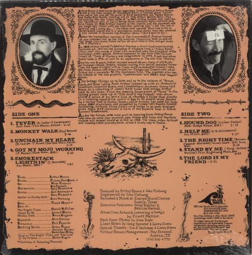 Arthur Brown Brown, Black & Blue vinyl LP album (LP record) US A-BLPBR875430