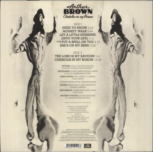 Arthur Brown Chisholm In My Bosom vinyl LP album (LP record) German A-BLPCH838536